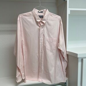 Lord & Taylor Made in USA 100% Cotton Pinpoint Men 18-36 Long Sleeve Dress Shirt
